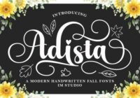 Adista Font - Featured Image
