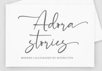 Adora Stories Font - Featured Image