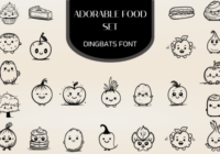 Adorable Food Set Font - Featured Image