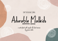 Adorable Malkids Font - Featured Image