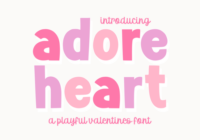 Adore Heart Font - Featured Image