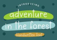 Adventure in the Forest Font - Featured Image