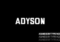 Adyson Font - Featured Image
