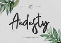 Aedesty Font - Featured Image