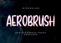 Aerobrush Font - Featured Image