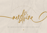Aesslhine Font - Featured Image
