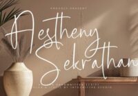 Aestheny Sekrathan Font - Featured Image