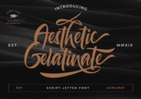 Aesthetic Gelatinate Font - Featured Image