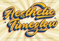 Aesthetic Timeglow Font - Featured Image