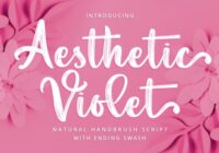 Aesthetic Violet Font - Featured Image