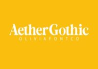 Aethergothic Font - Featured Image