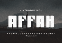Affah Font - Featured Image