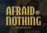 Afraid of Nothing Font - Featured Image