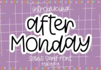 After Monday Font - Featured Image