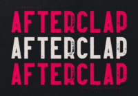 Afterclap Textured Edition Font - Featured Image