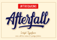 Afterfall Font - Featured Image
