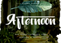 Afternoon Font - Featured Image