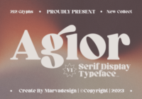 Agior Font - Featured Image