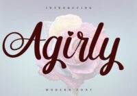 Agirly Font - Featured Image
