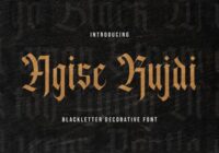 Agise Rujdi Font - Featured Image