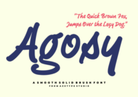 Agosy Font - Featured Image