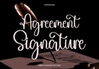 Agreement Signature Font - Featured Image