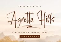 Agretta Hills Font - Featured Image