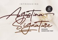 Agustina Signature Font - Featured Image