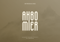 Ahbomier Font - Featured Image
