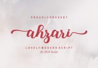 Ahzari Font - Featured Image