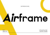 Airframe Font - Featured Image