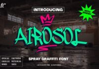 Airosol Spray Graffiti Font - Featured Image