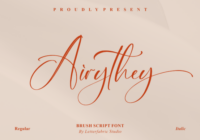 Airythey Font - Featured Image