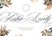 Aisha Lovely Font - Featured Image