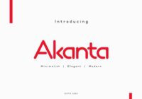 Akanta Font - Featured Image