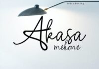 Akasa Melione Font - Featured Image