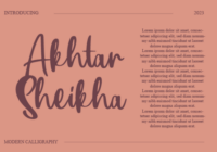 Akhtar Sheikha Font - Featured Image