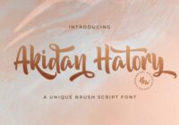 Akidan Hatory Font - Featured Image