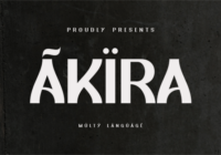 Akira Font - Featured Image
