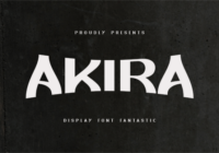 Akira Monoletter Font - Featured Image