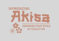 Akisa Faux Japanese Font - Featured Image