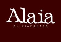 Alaia Font - Featured Image
