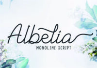 Albelia Script Font - Featured Image