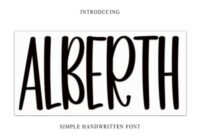 Alberth Font - Featured Image