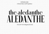 Aledanthe Font - Featured Image