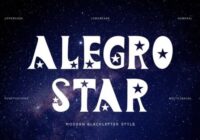 Alegro Star Font - Featured Image