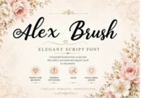 Alex Brush Font - Featured Image