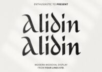 Alidin Font - Featured Image