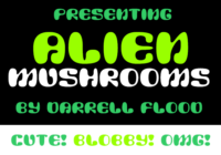 Alien Mushrooms Font - Featured Image