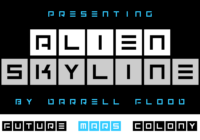 Alien Skyline Font - Featured Image